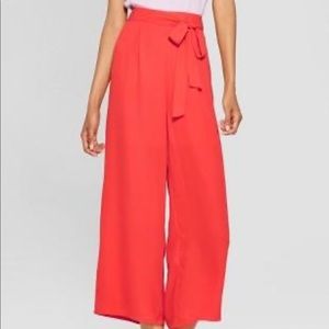 Xhilaration red wide leg pants